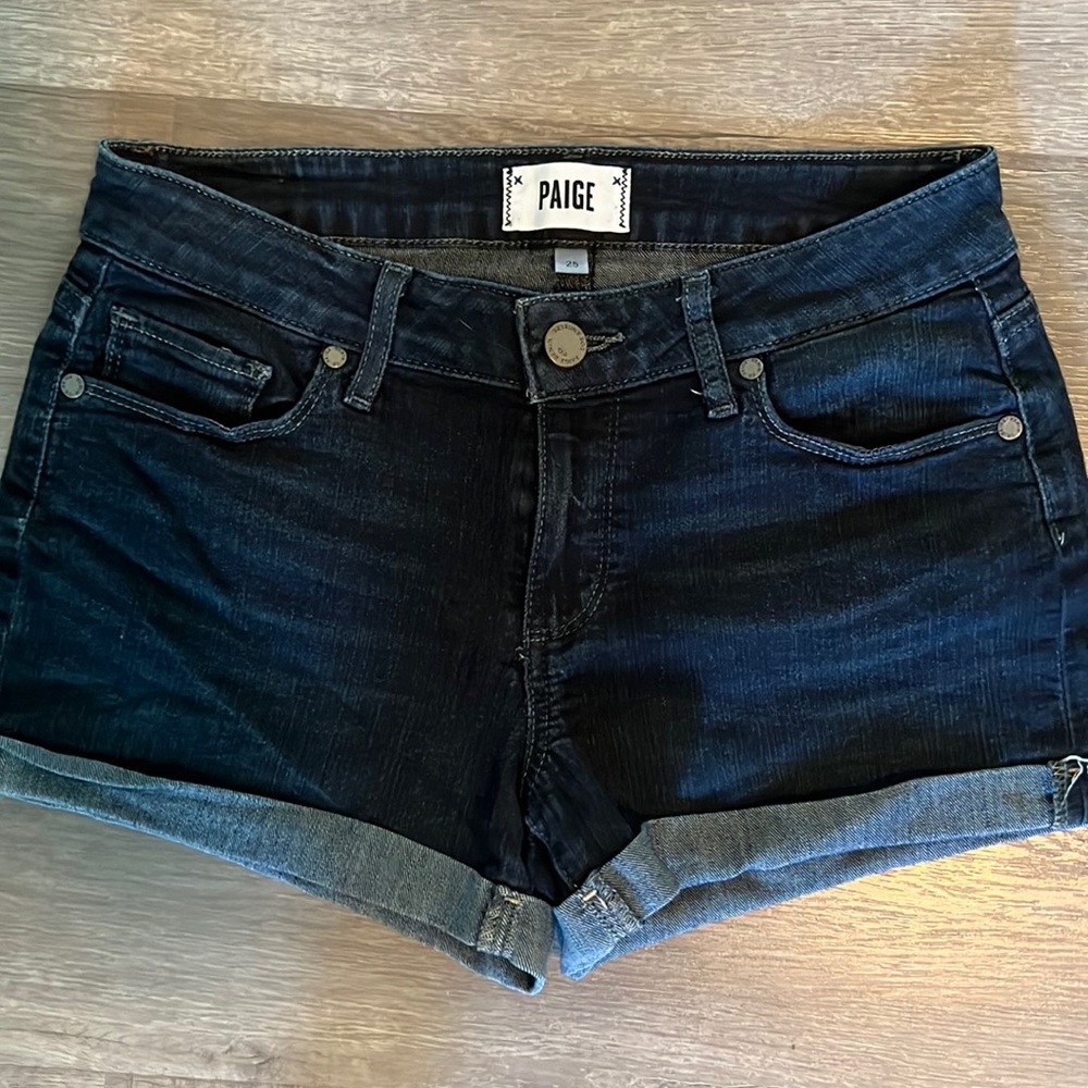 Paige Jeans - “Jimmy Jimmy Short” - woman’s Jean shorts / denim - size 25